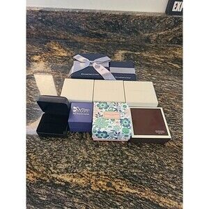 Diamond .com X 2And Diamonique X 3 Jewelers Box (Empty) 9 Boxes Total